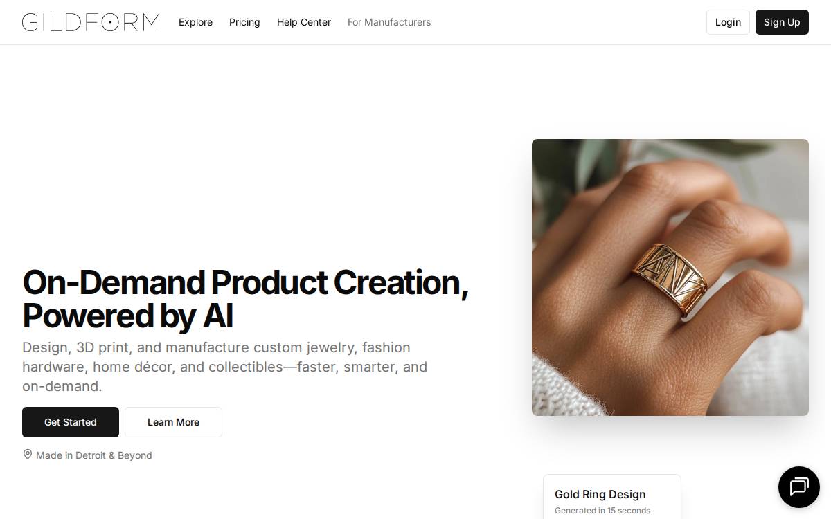 Gildform website preview
