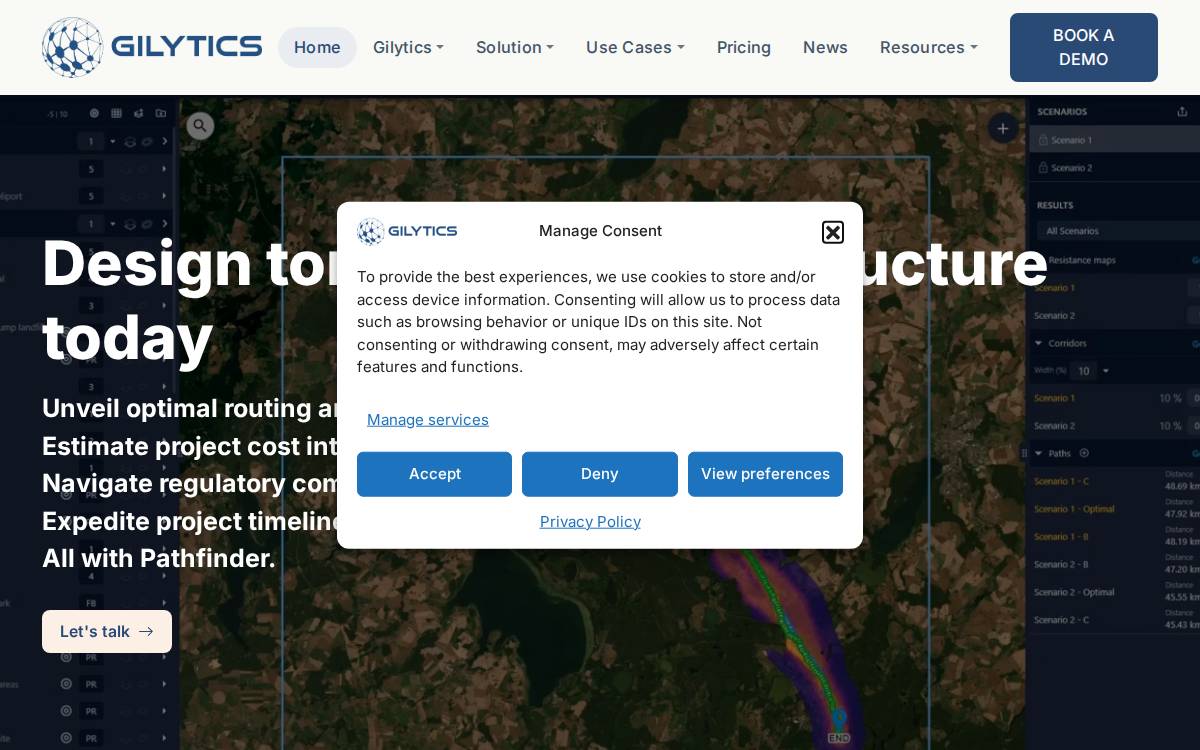 Gilytics website preview