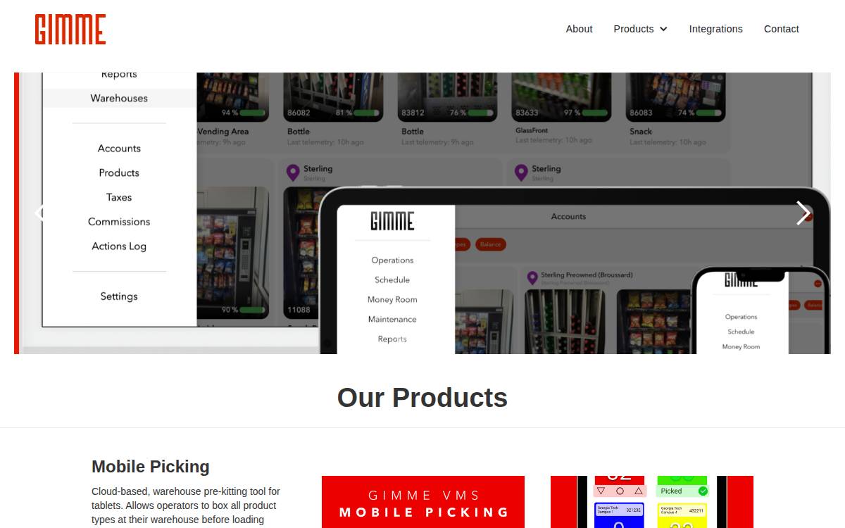 Gimme website website preview