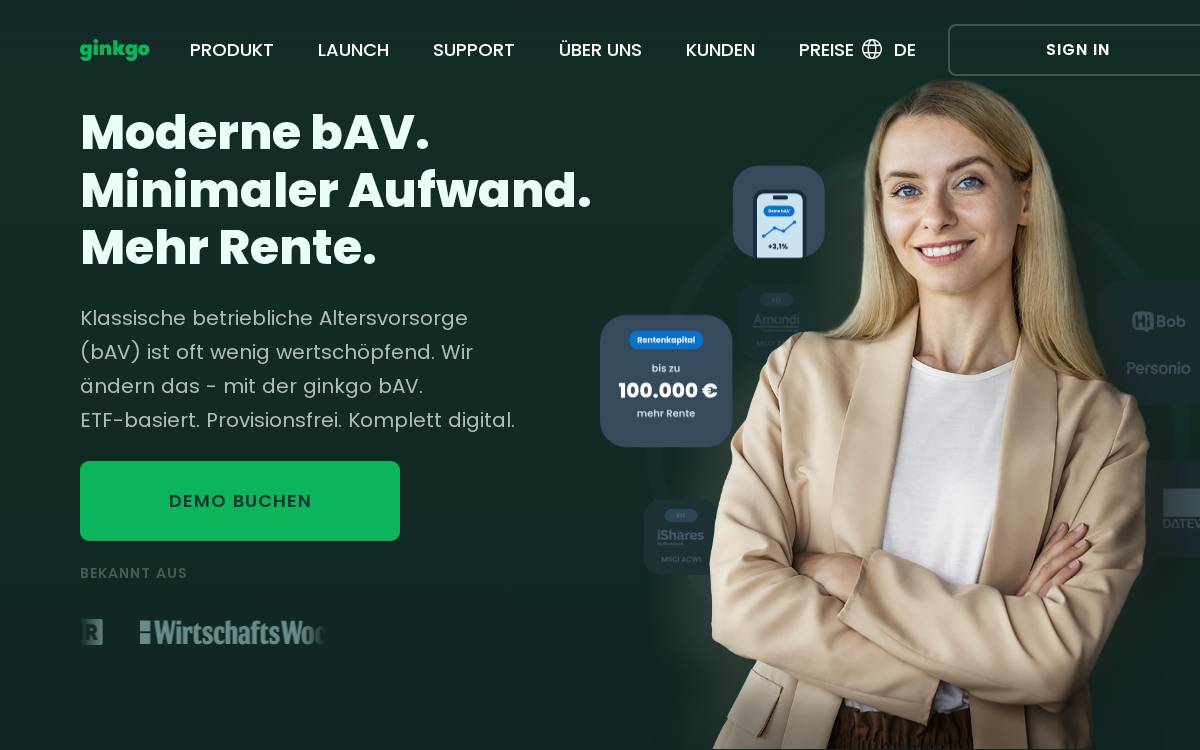 Ginkgo website preview