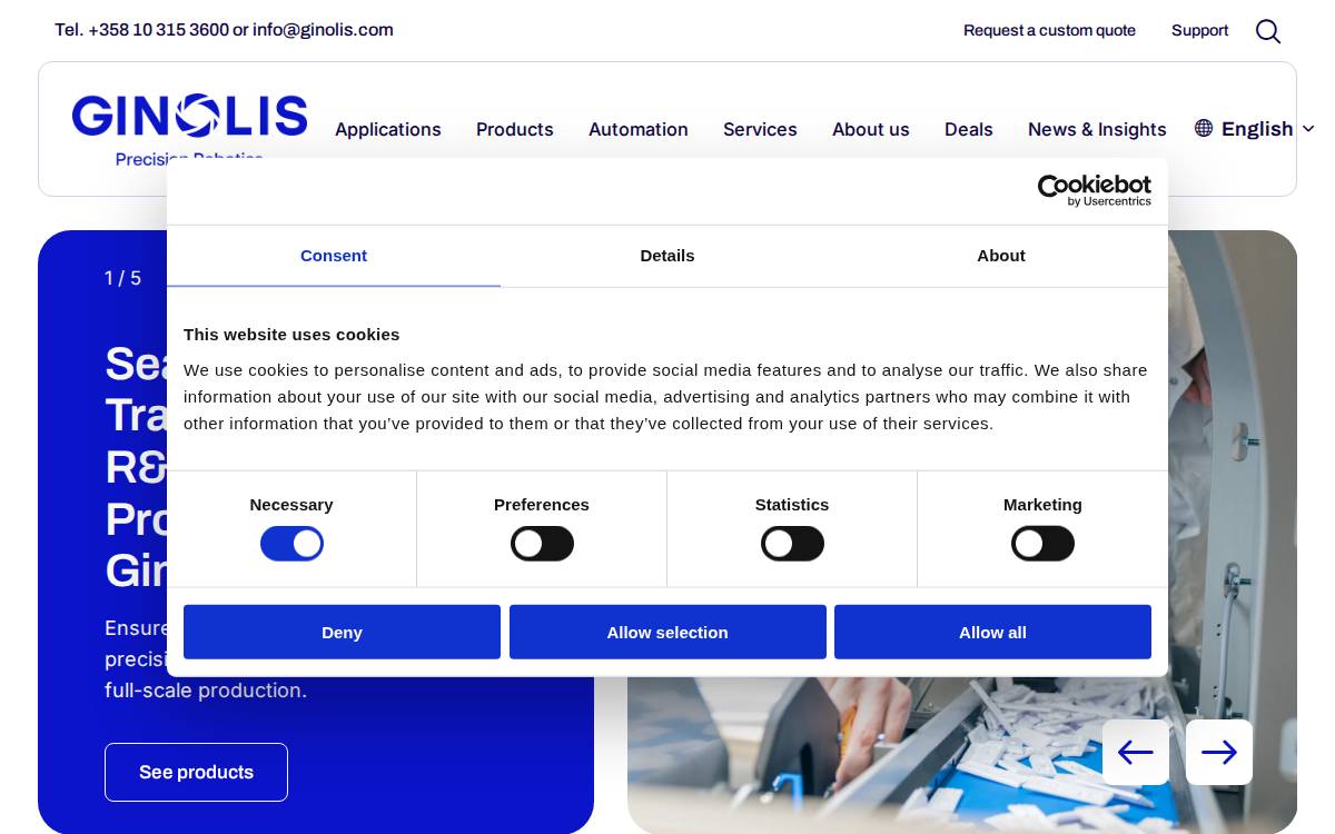 Ginolis website preview