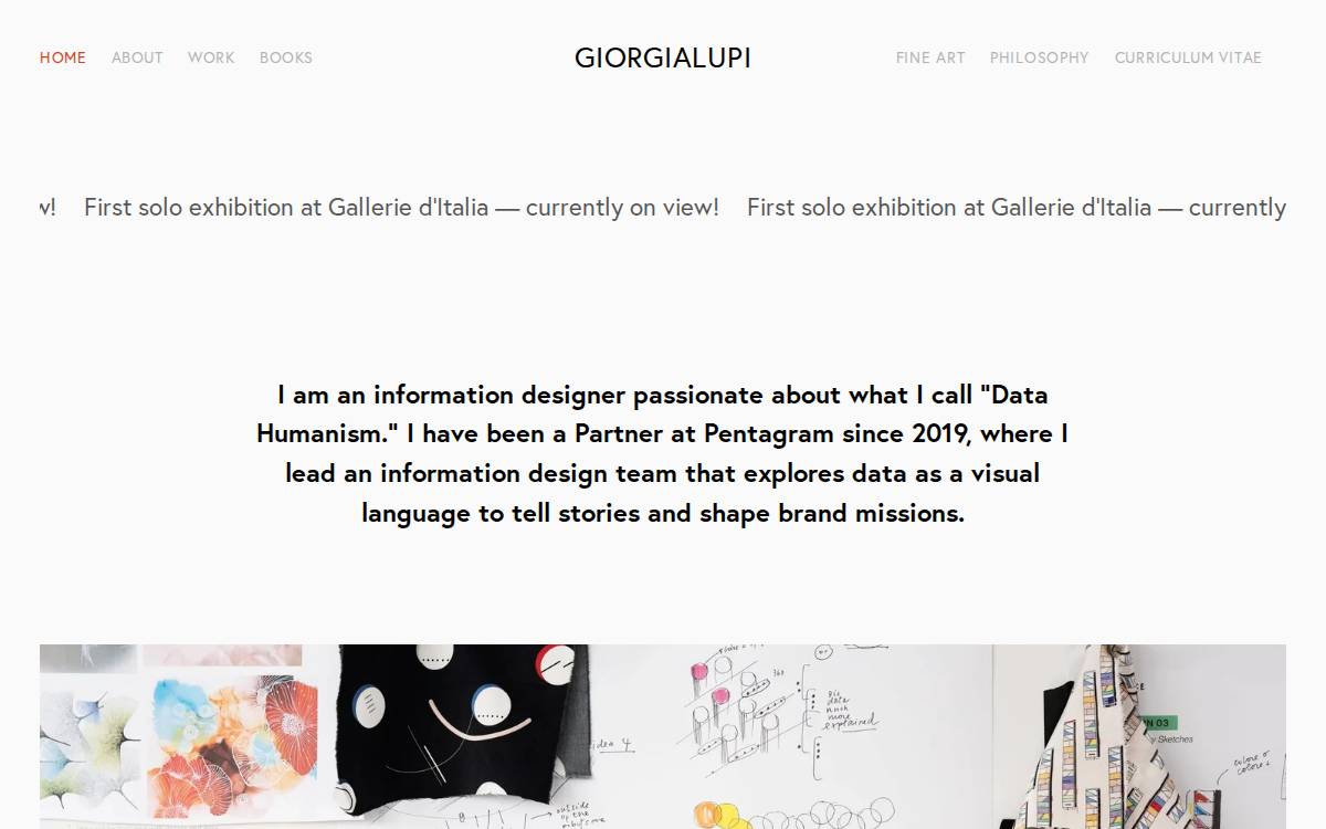 giorgia lupi website preview