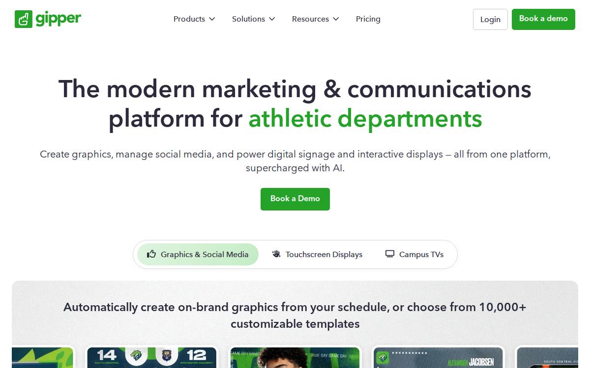 Gipper website preview