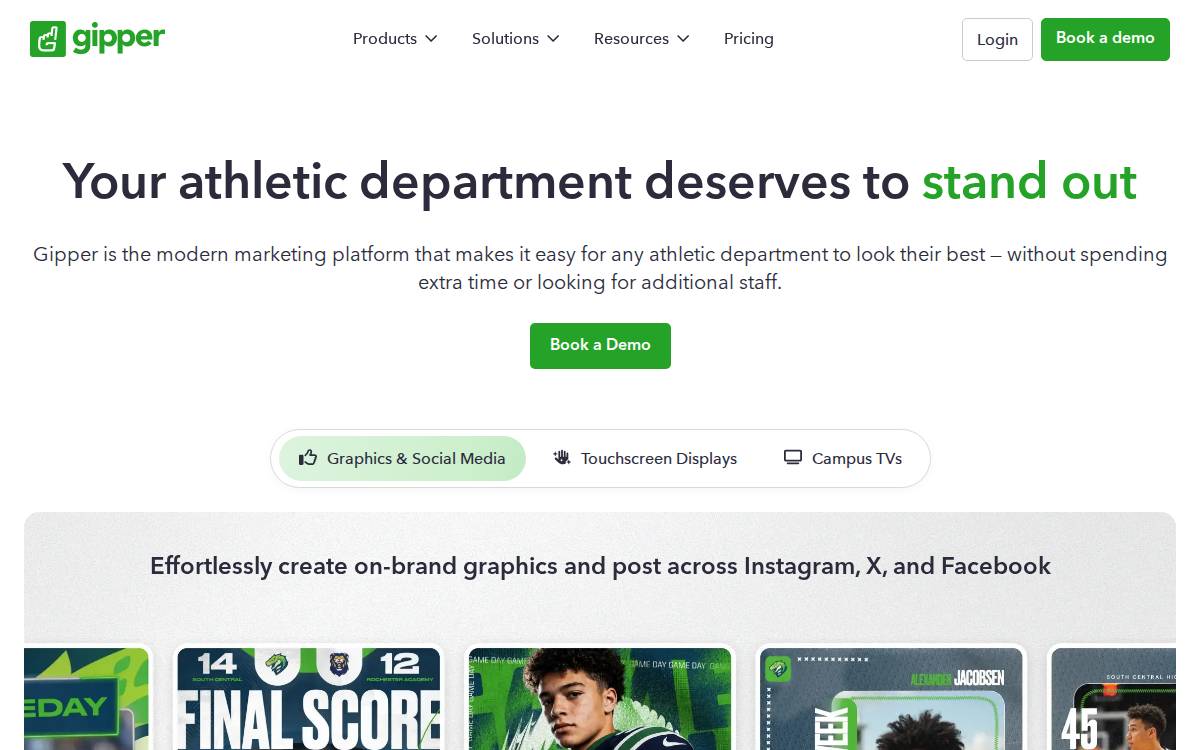 Gipper website preview