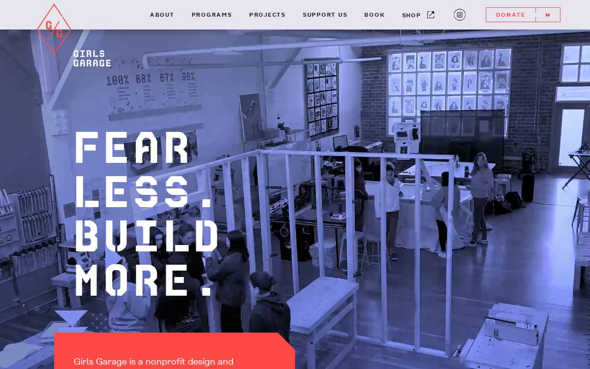 Girlsgarage website preview