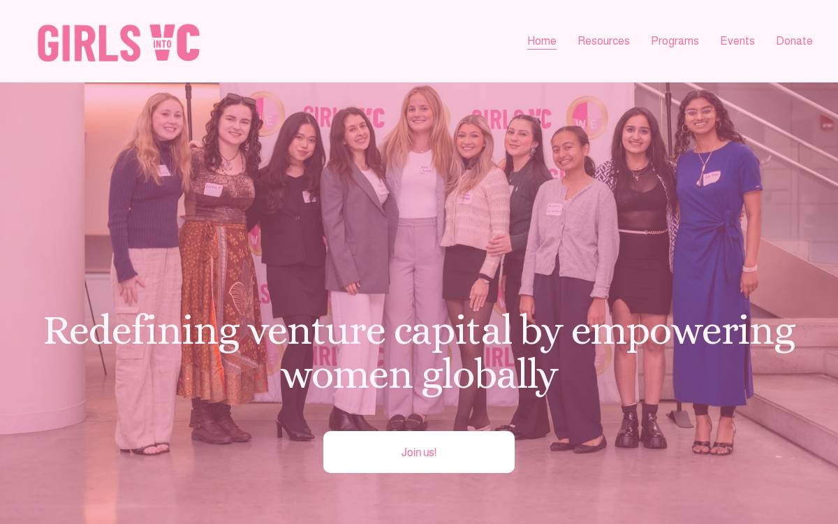 Girlsintovc website preview
