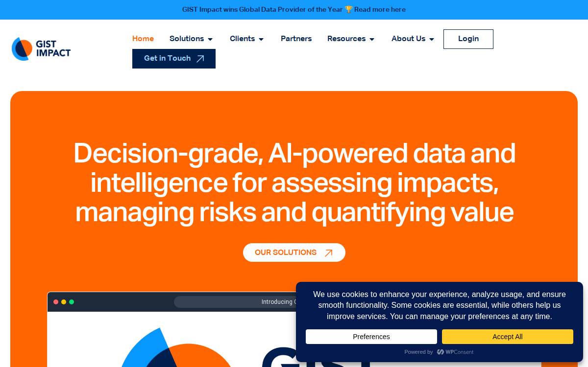 Gistimpact website preview