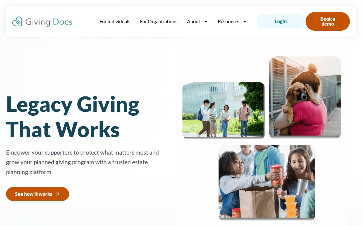 Giving Docs website preview