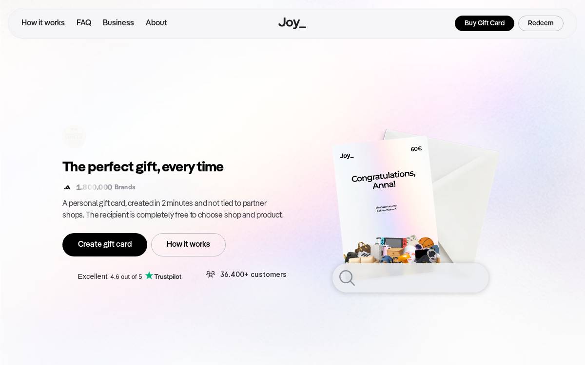 Givingjoy website preview