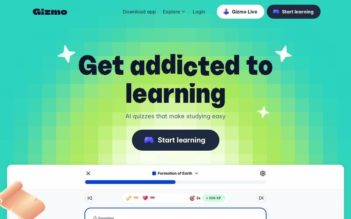 Gizmo website preview