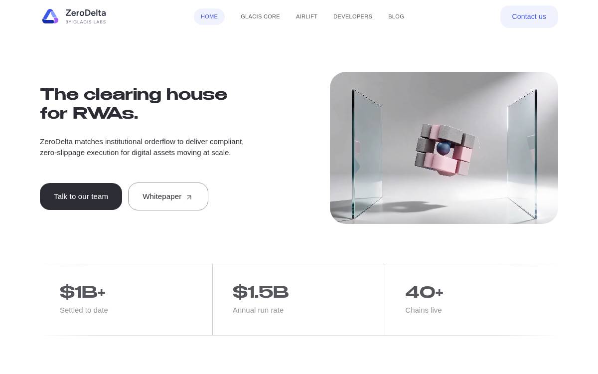 Glacis website preview