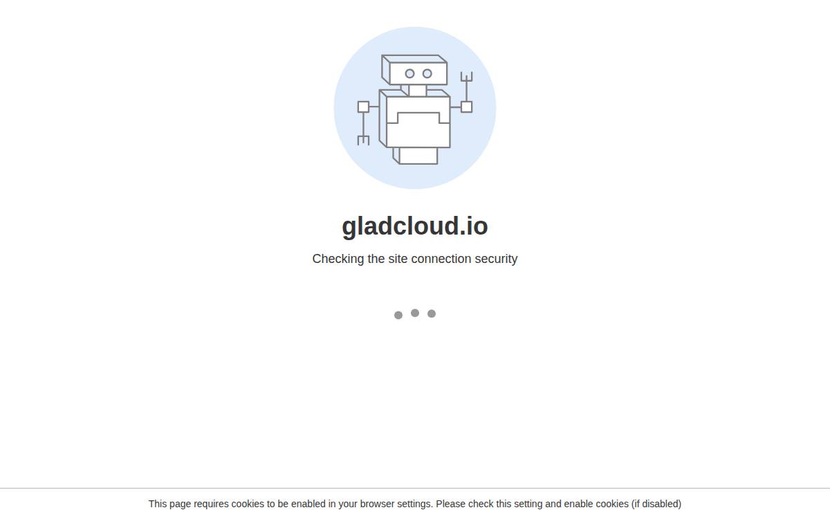 GladCloud website preview