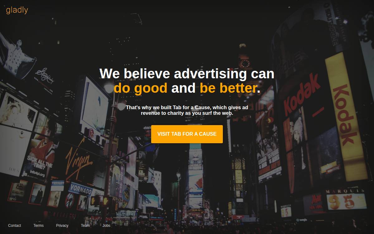 Gladly website preview