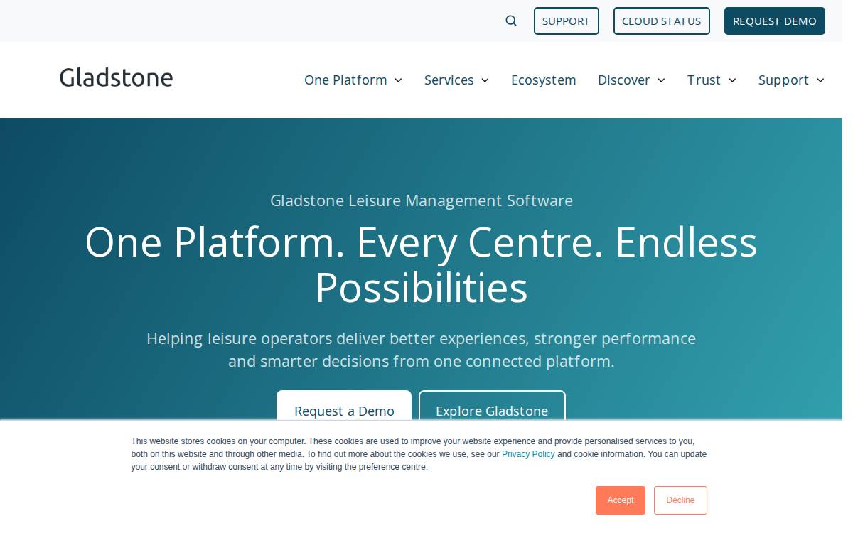 Gladstonesoftware website preview