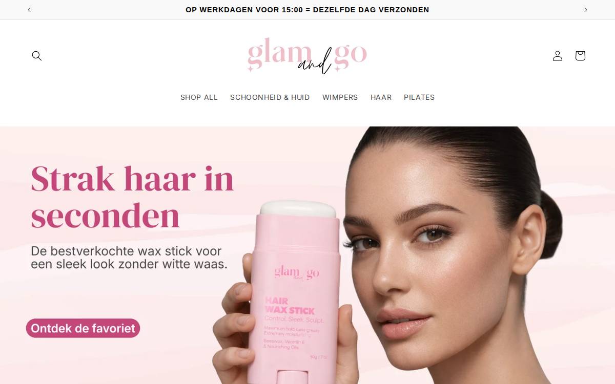 Glam&Go website preview