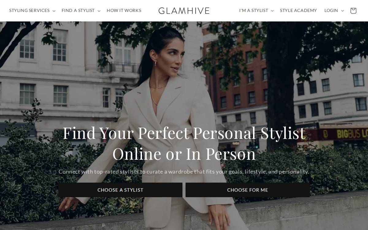 Glamhive website preview