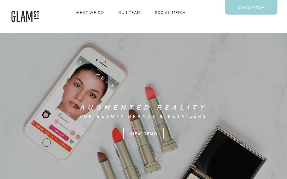 Glamst website preview