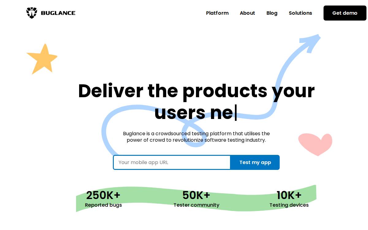Glance website preview