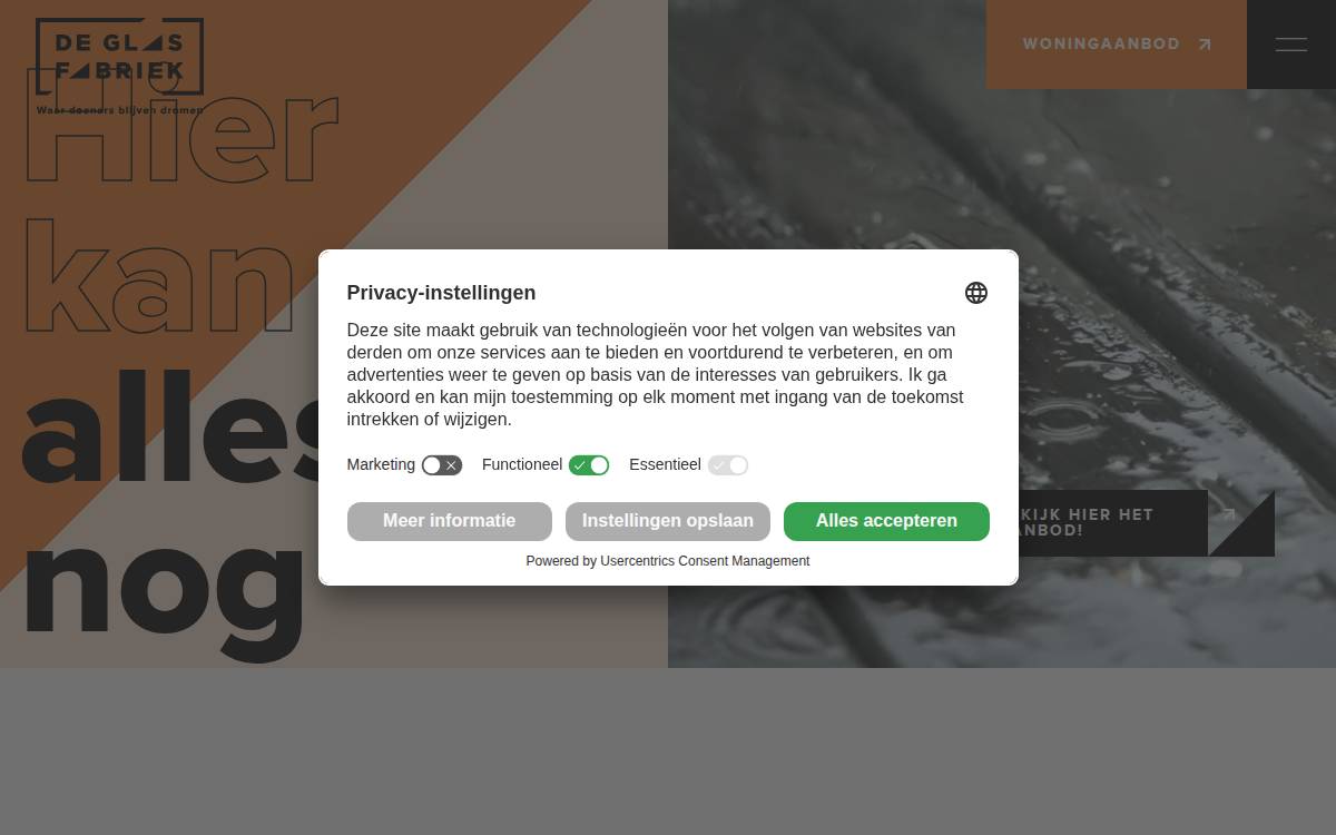 Glasfabriek website preview