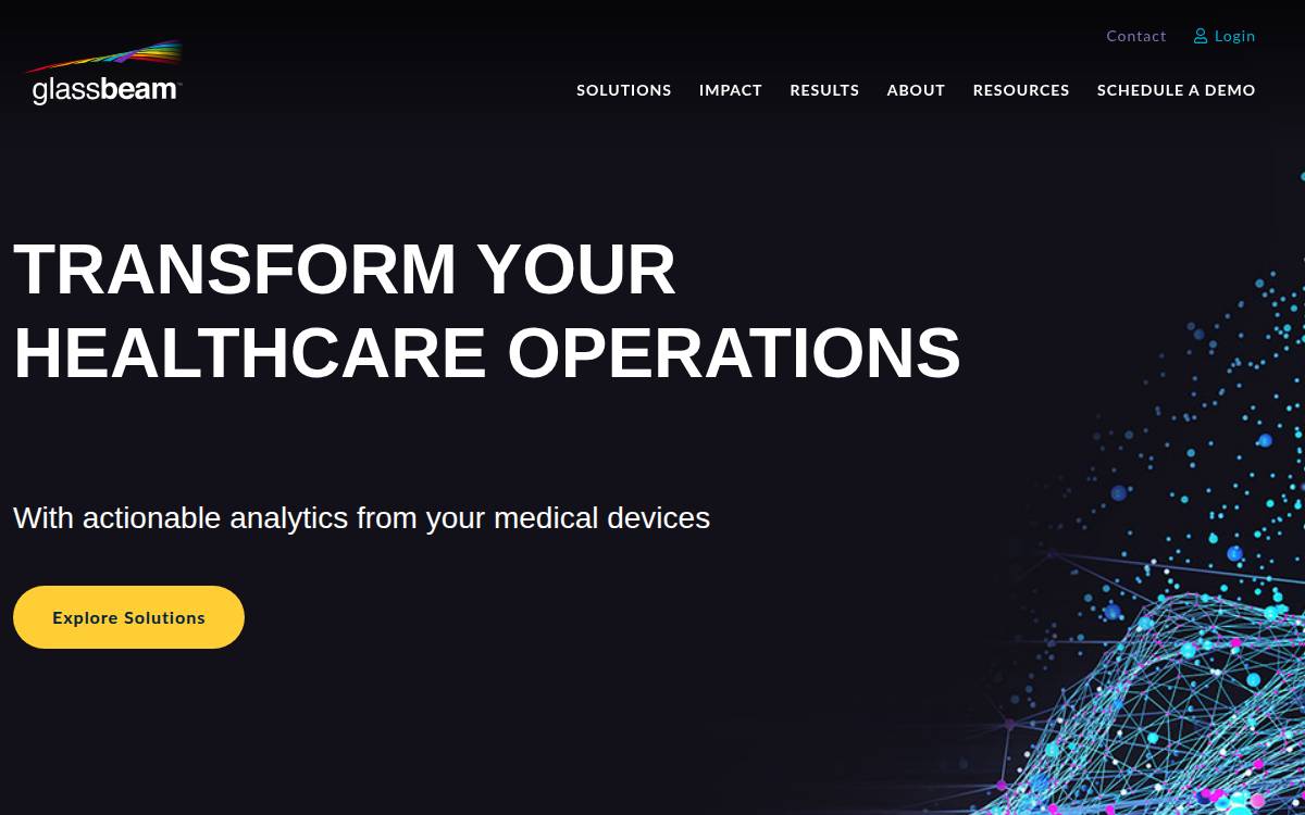 Glassbeam website preview