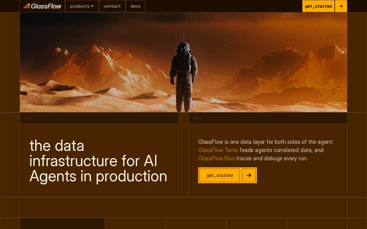 GlassFlow website preview