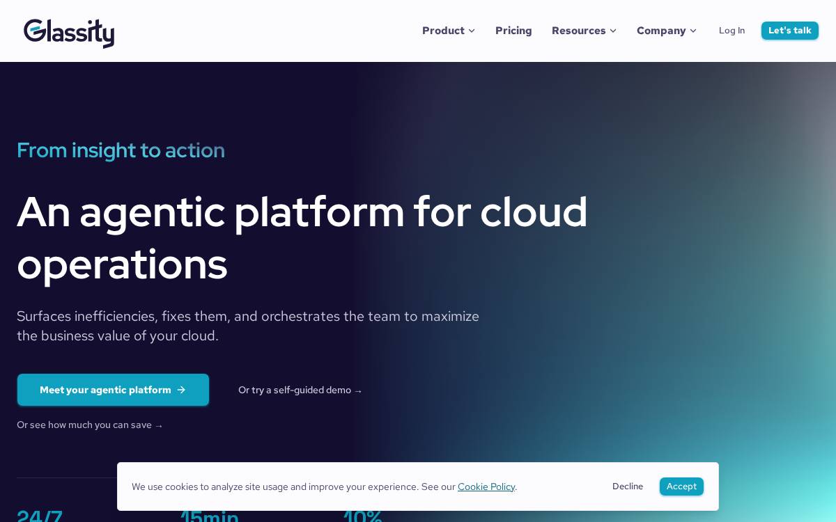Glassity website preview