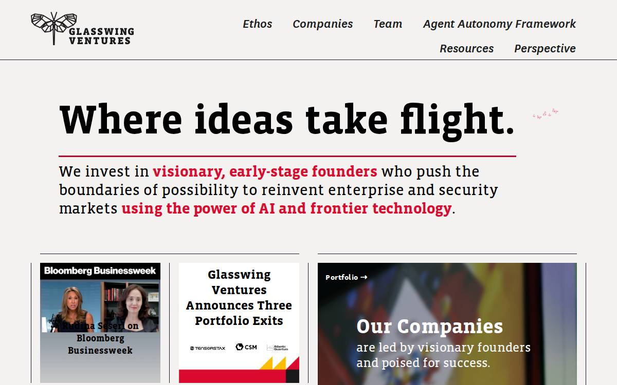 Glasswing Ventures website preview