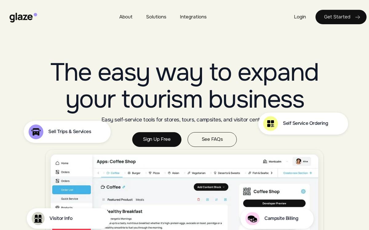 Glaze website preview