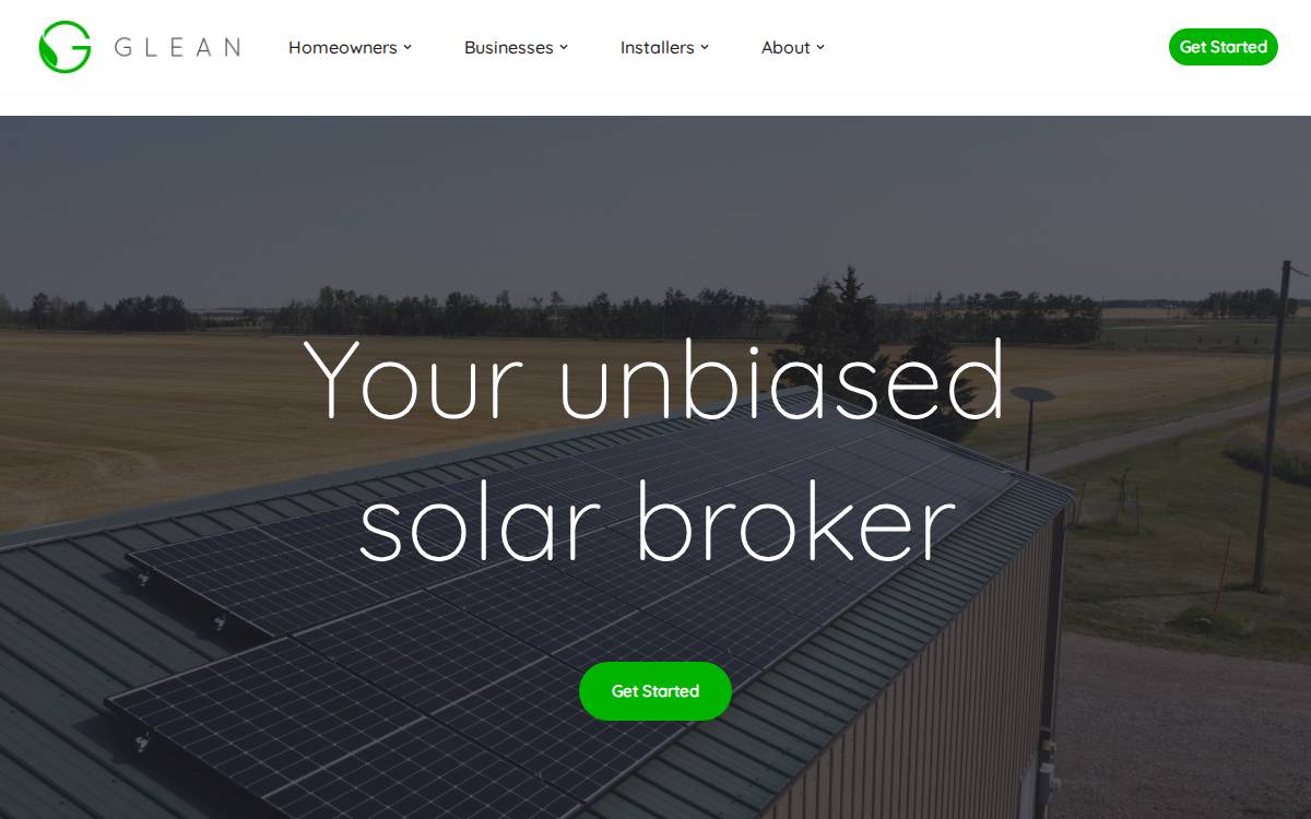 Glean website preview