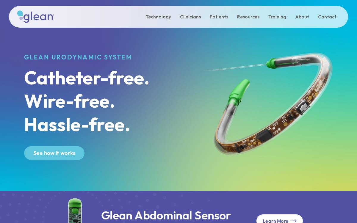 Gleanuds website preview