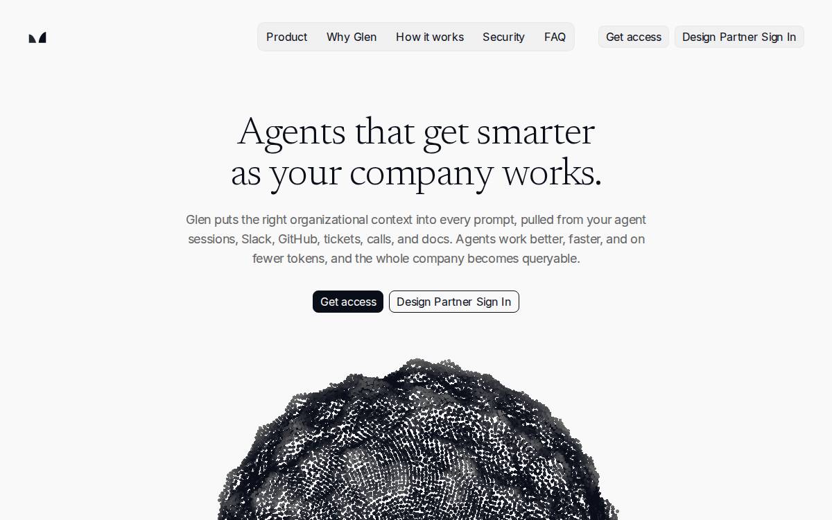 Glen website preview
