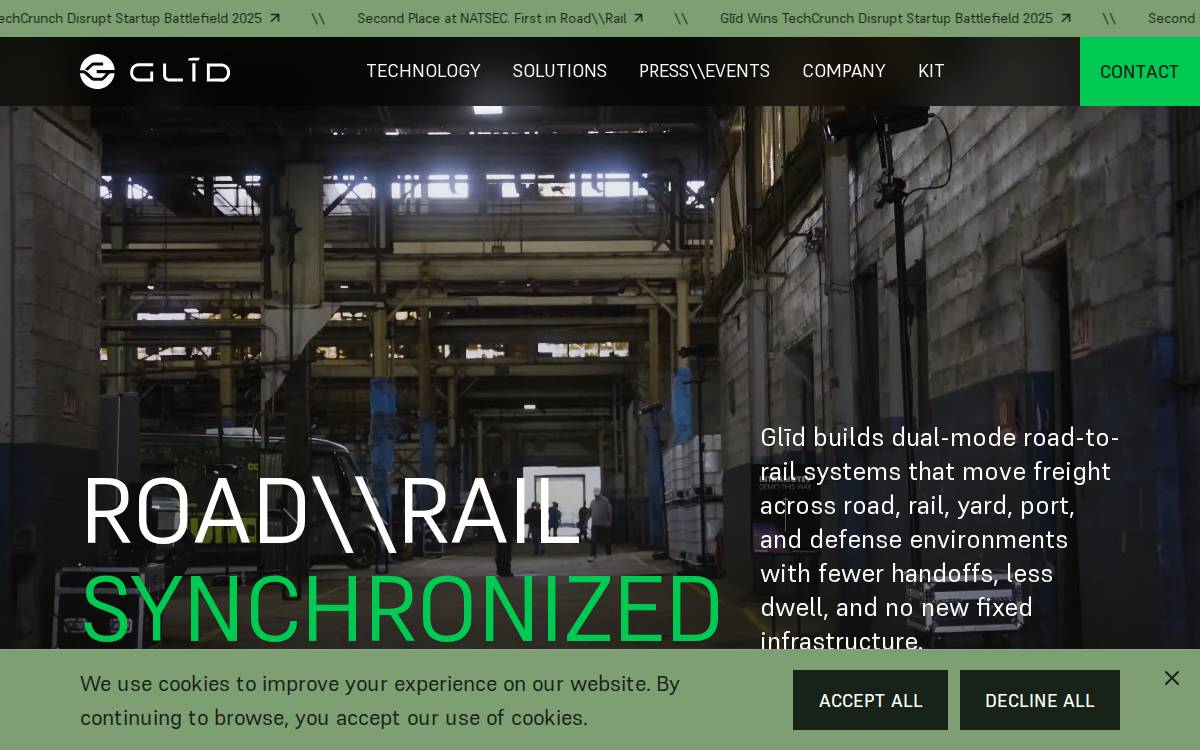 Glīd website preview