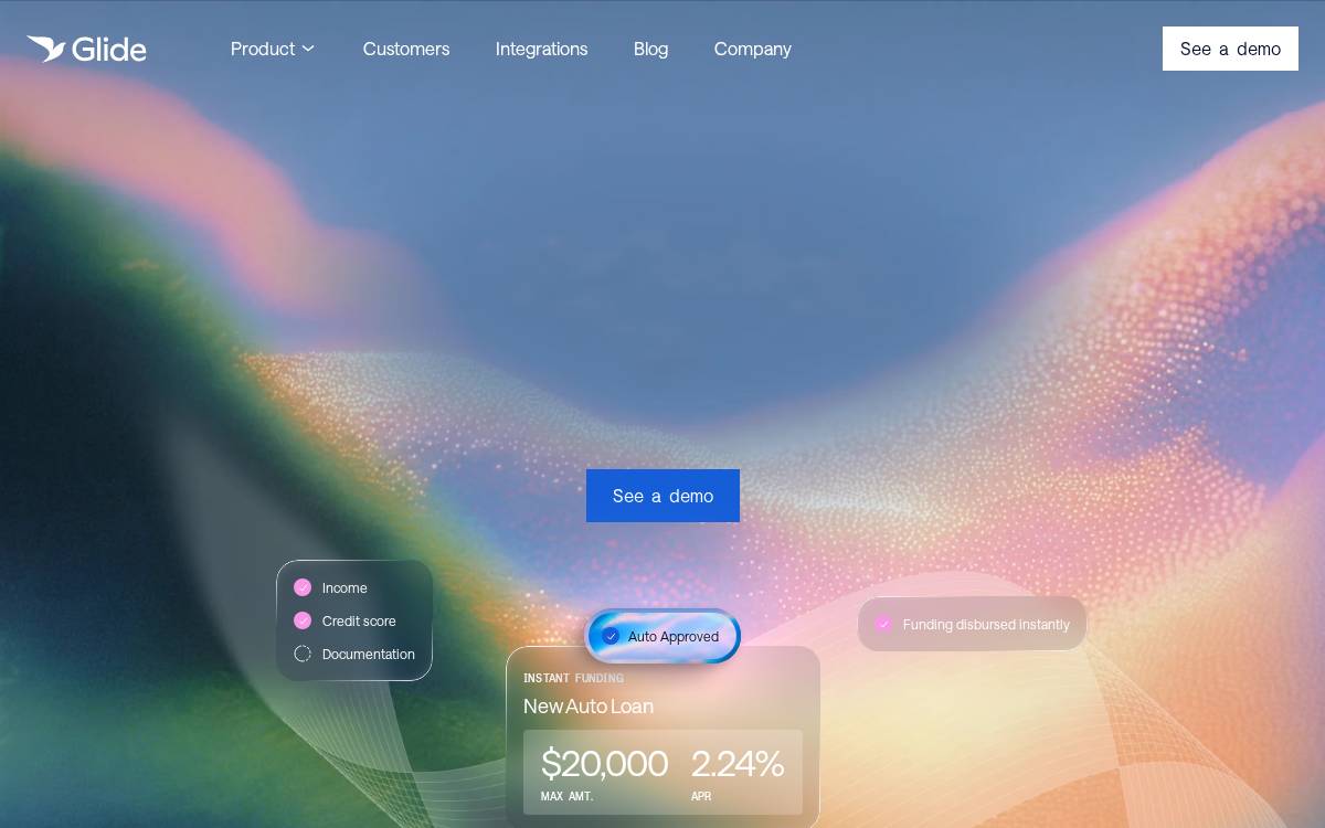 Glide website preview