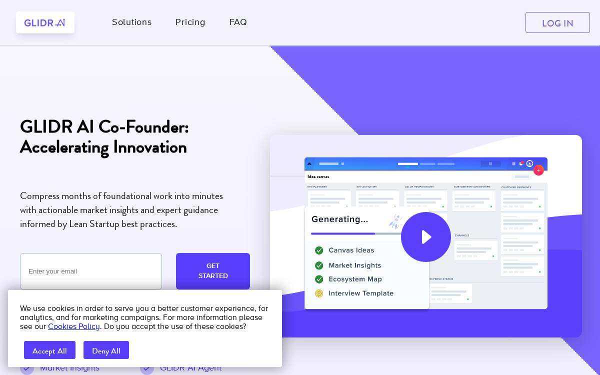 GLIDR website preview