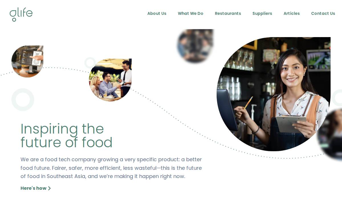 Glife website preview