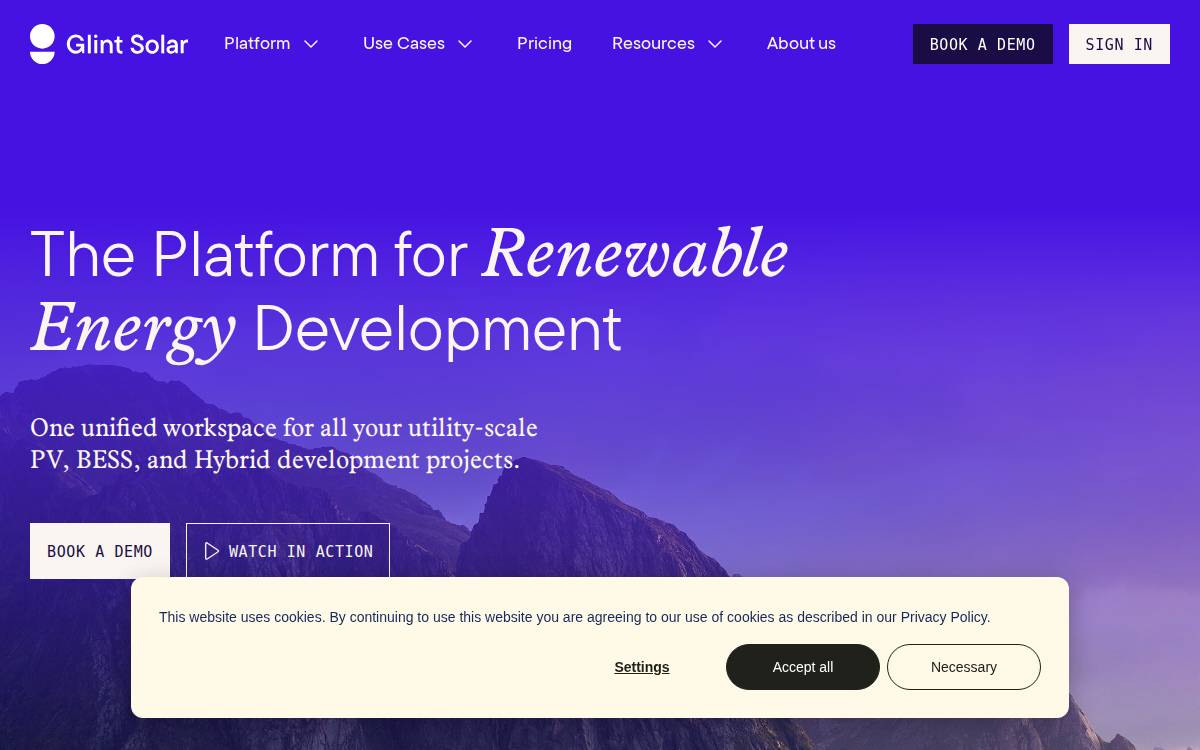 Glintsolar website preview