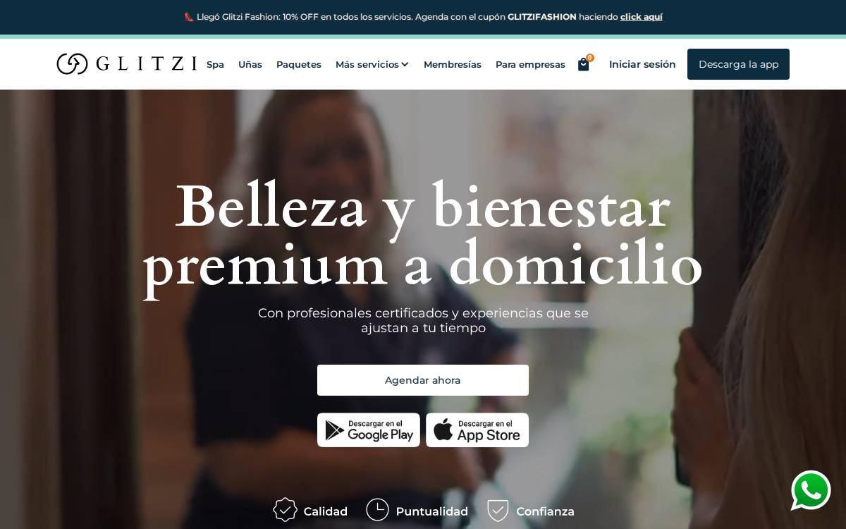 Glitzi website preview
