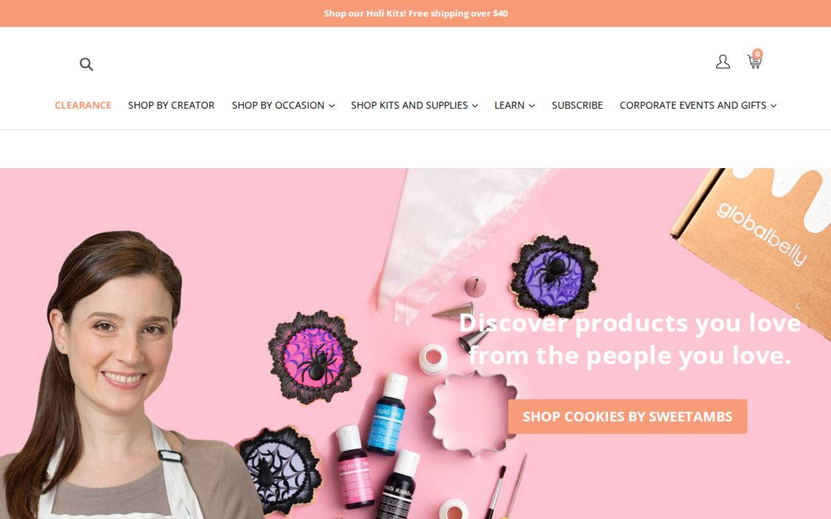 Global Belly website preview