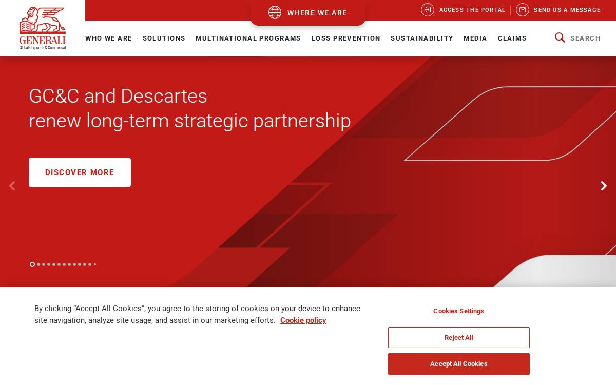 Global Corporate & Commercial (GC&C) website preview