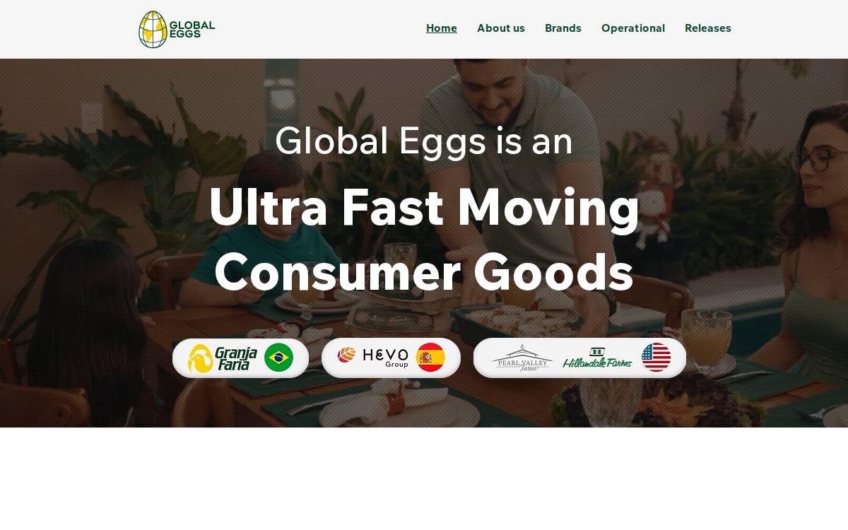 Global Eggs website preview