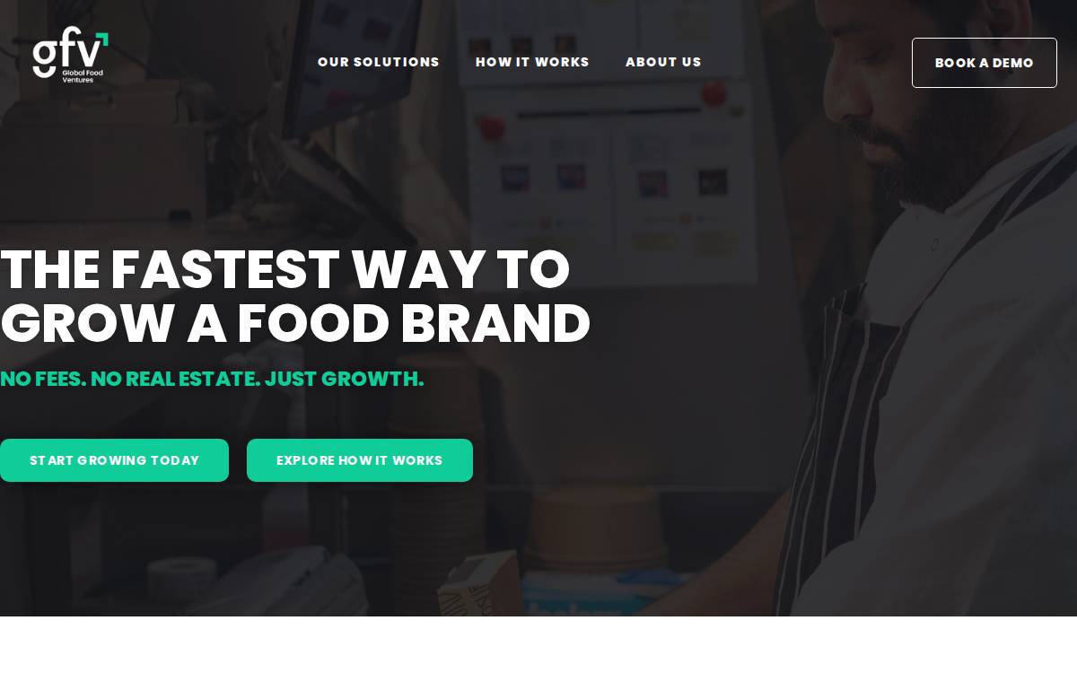 Global Food Ventures website preview