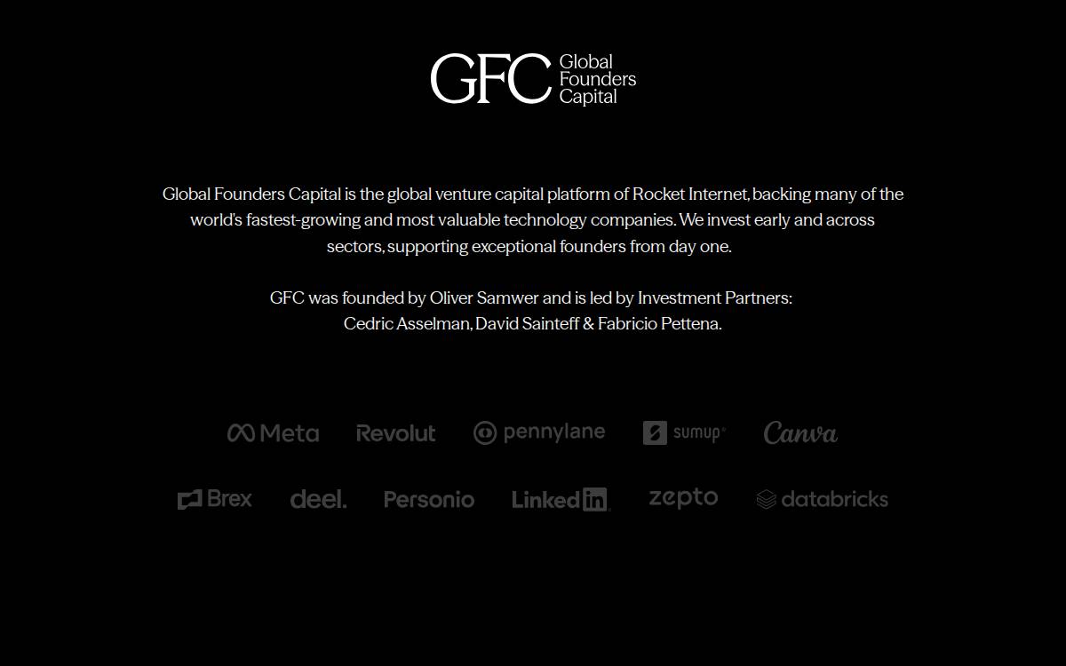 Global Founders Capital website preview