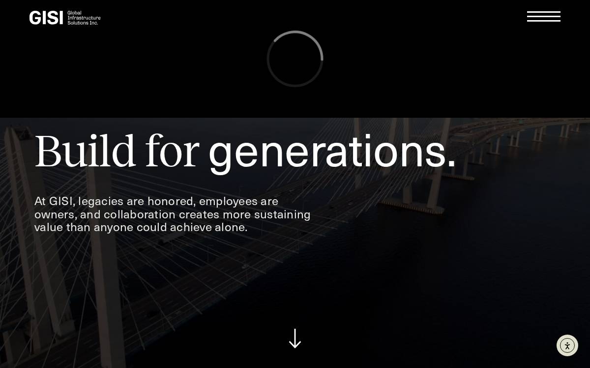 Global Infrastructure Solutions website preview