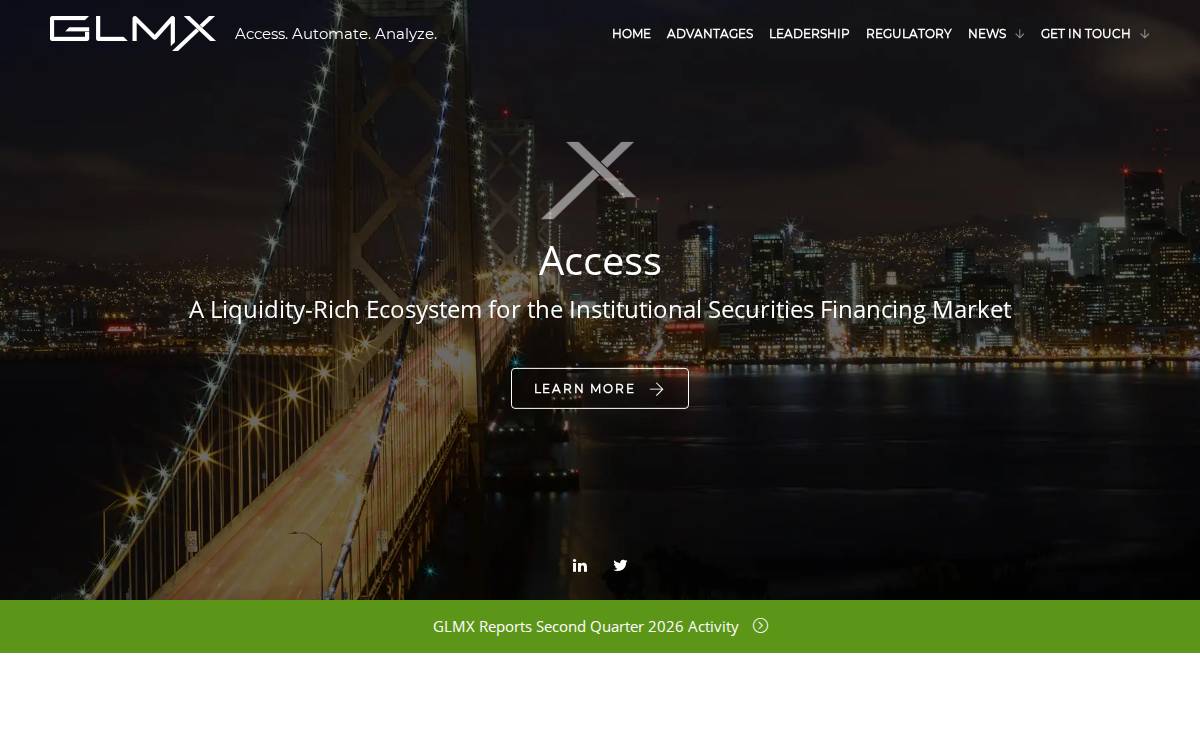 Global Liquid Markets website preview