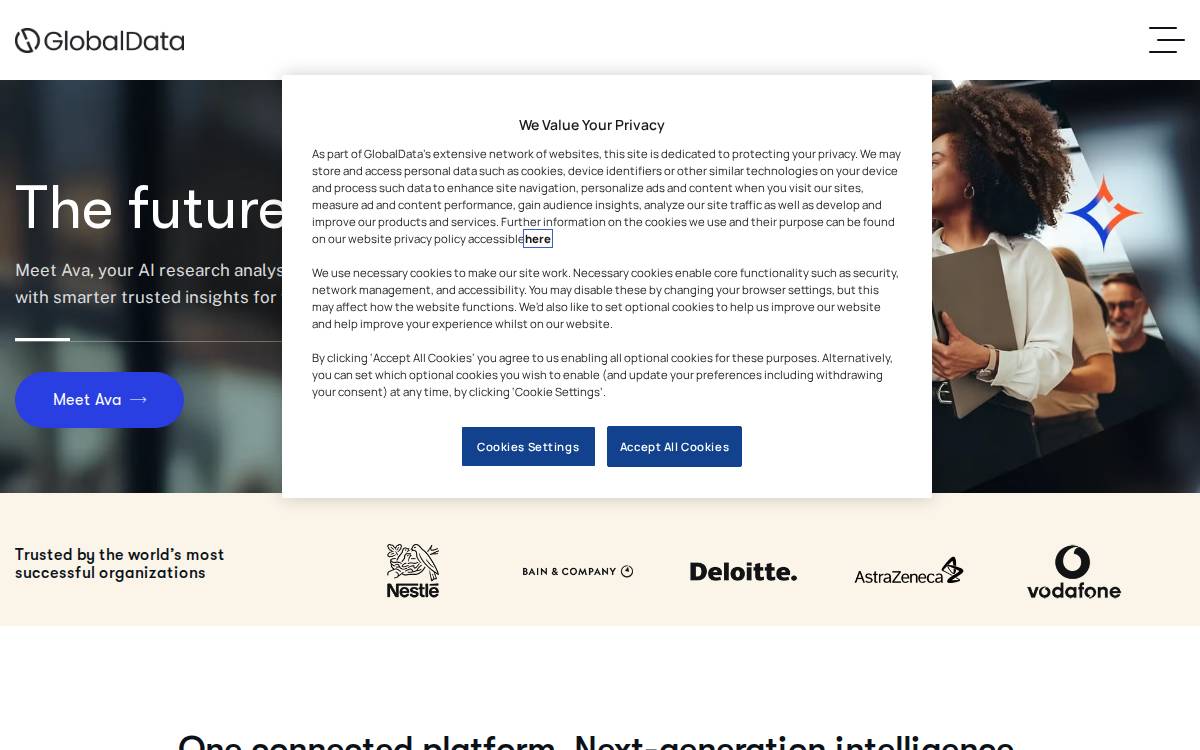 Globaldata website preview