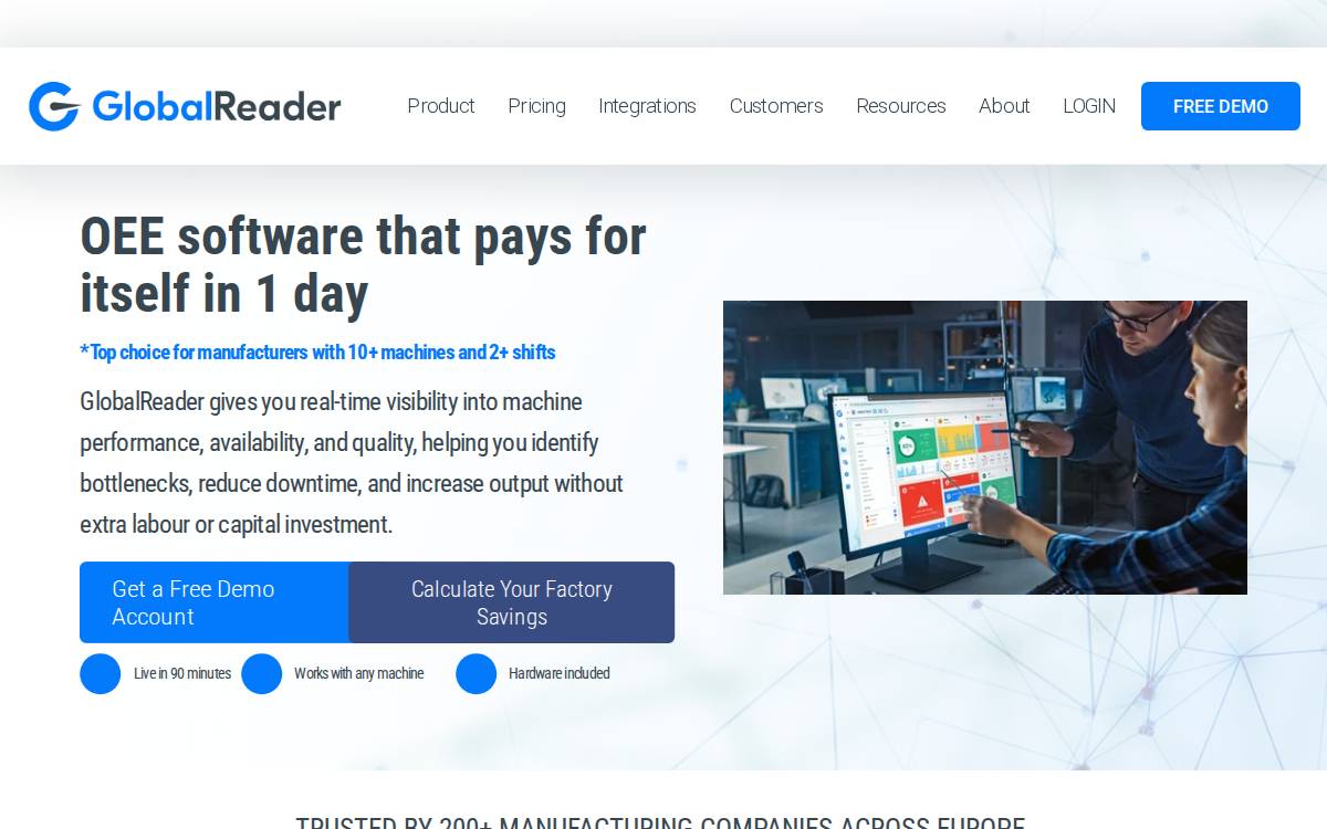 GlobalReader website preview