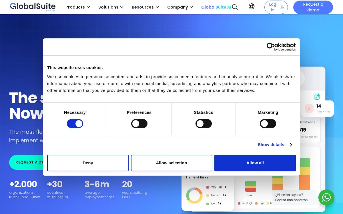 GlobalSuite Solutions website preview