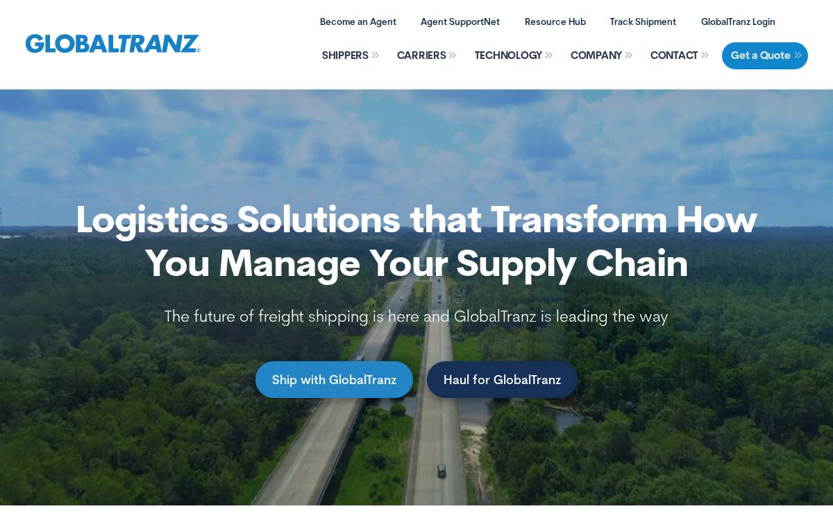 GlobalTranz website preview