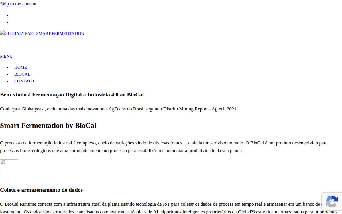 Globalyeast website preview