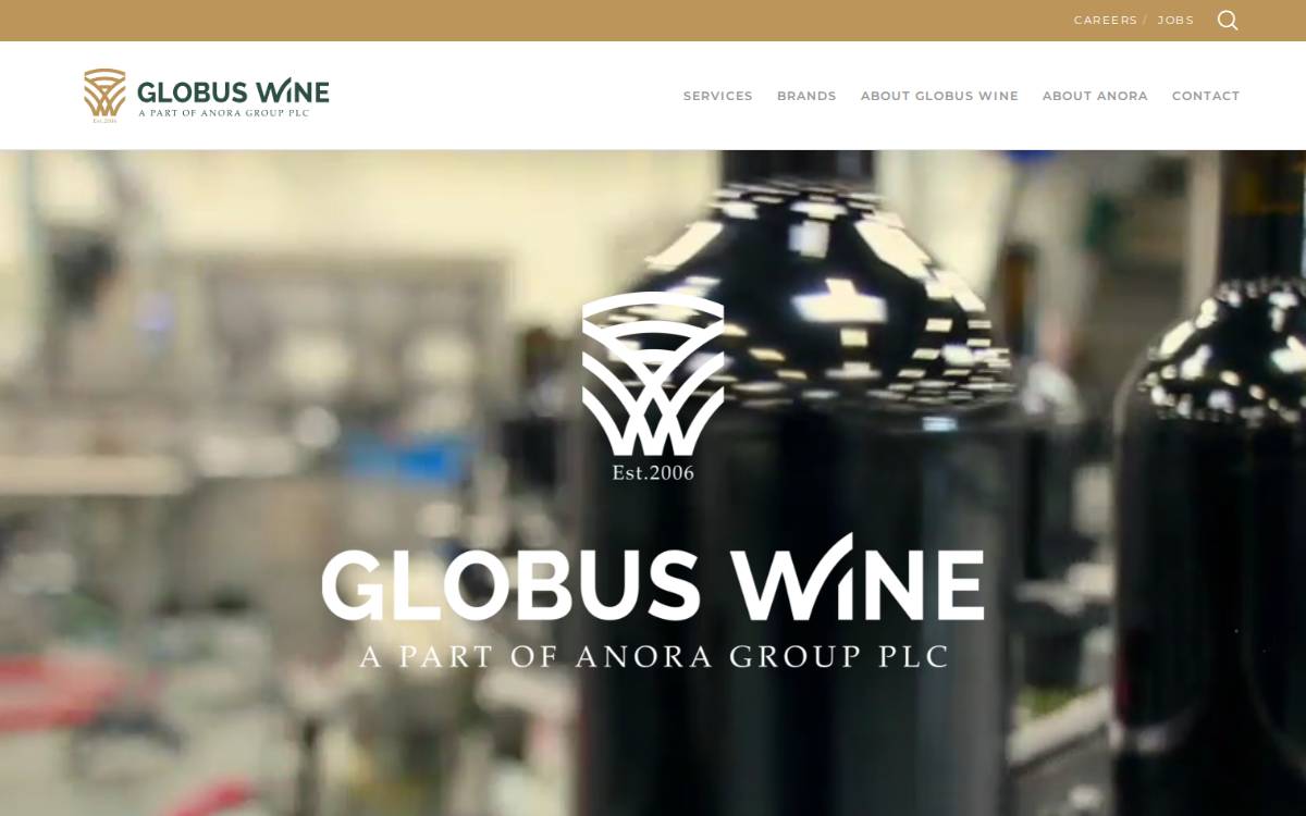 Globus Wine website preview